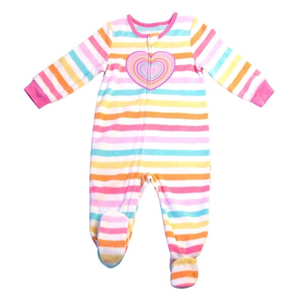 Absorba Kids' 2-pack Fleece Blanket Sleeper Heart Rainbow Stars Clouds ๐ - Picture 9 of 11